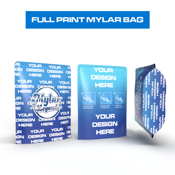 Custom Direct Full Print Square Mylar Bags